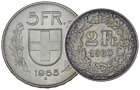 Swiss silver coins