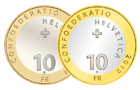 10 francs (bimetal)