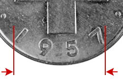 1 centime, 1957