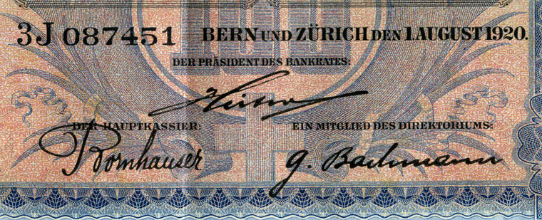 100 Franken, 1920