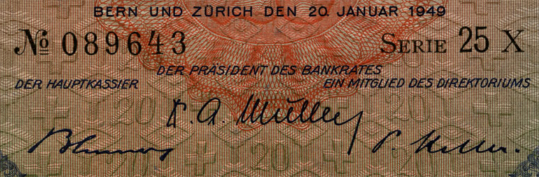 20 francs, 1949