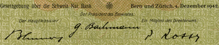 5 Franken, 1942