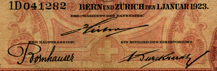 500 Franken, 1923