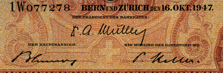 500 francs, 1947